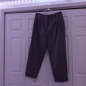 Monoprix Essentials.Ladies Pants. Size 46 Color small squares  black,brown,white